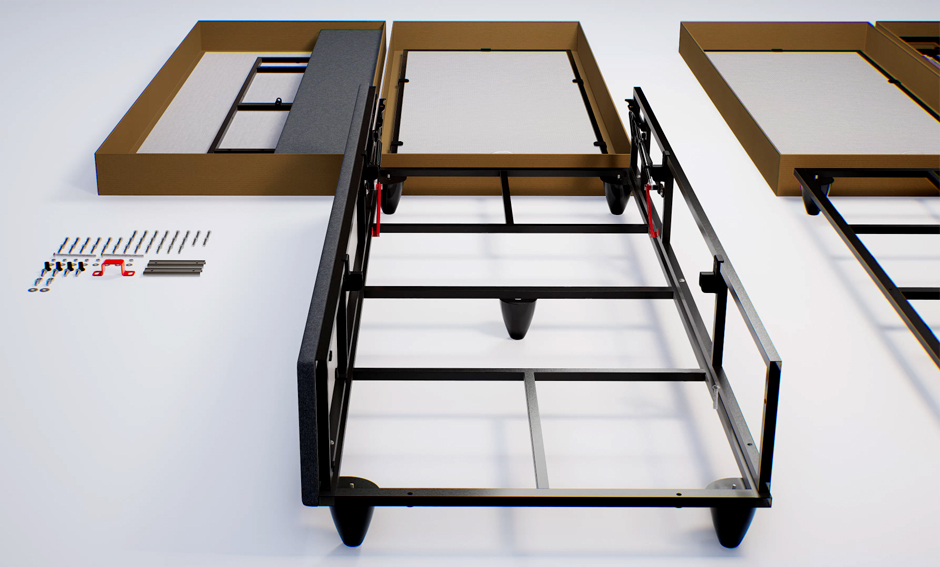 ABC Mobilya Yatak-Baza Montaj Animasyonu